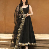 Lavish Ruffle Georgette Gown