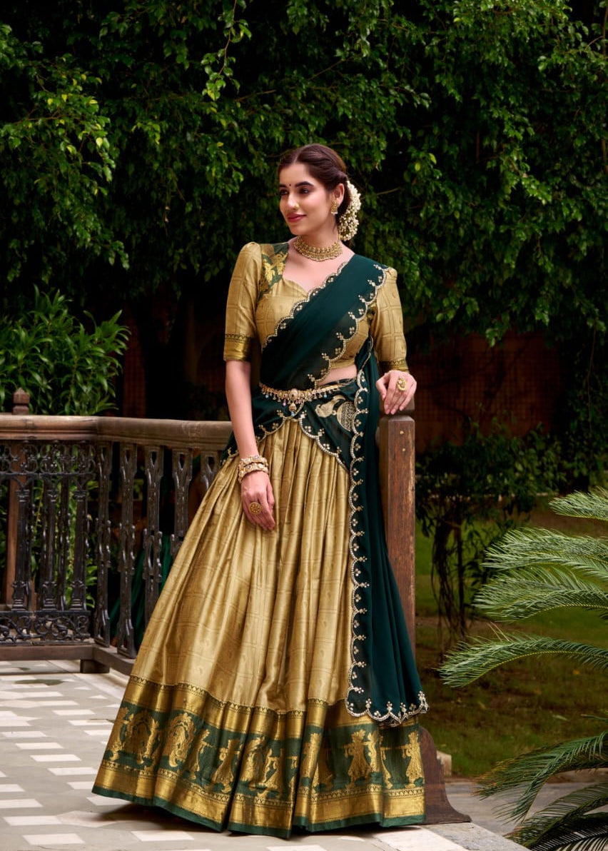 Heritage Polly Cotton Silk Lehenga