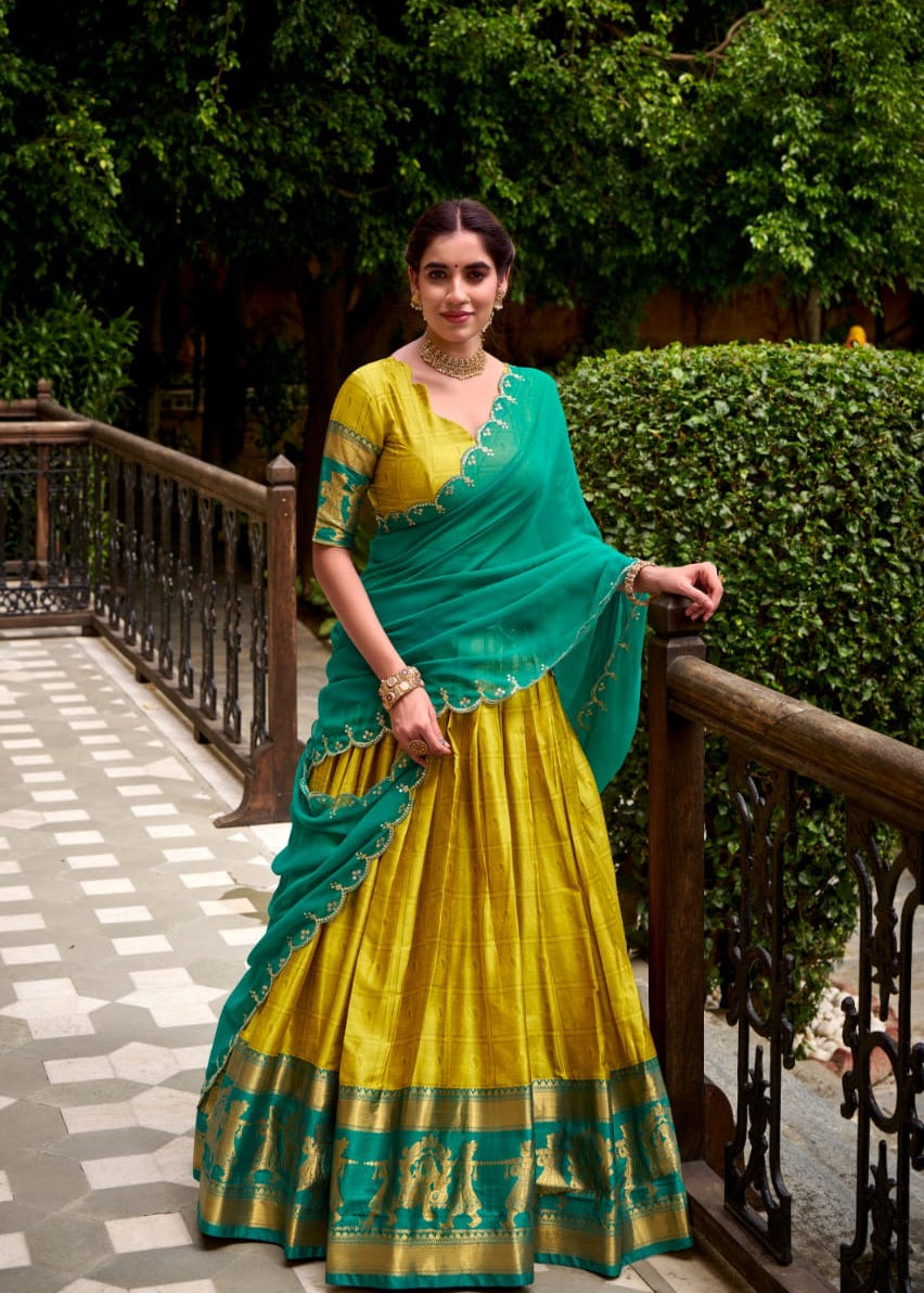 Heritage Polly Cotton Silk Lehenga