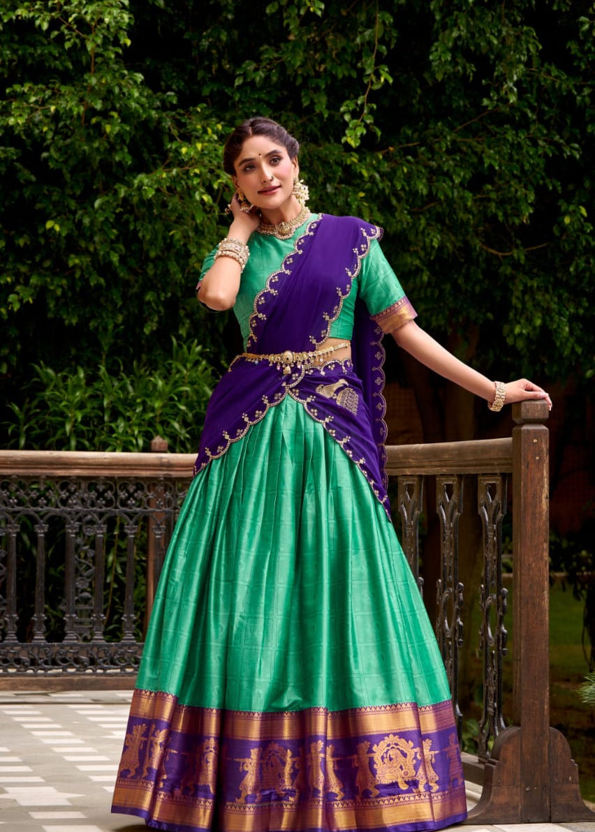 Heritage Polly Cotton Silk Lehenga