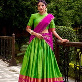 Heritage Polly Cotton Silk Lehenga