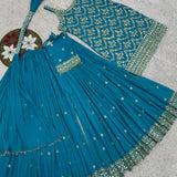 Lavish Embroidered Top Plazzo Set