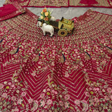 Bridal Peacock Embroidered Lehenga