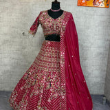 Bridal Peacock Embroidered Lehenga
