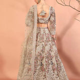 Adorn Peacock Embroidered Lehenga
