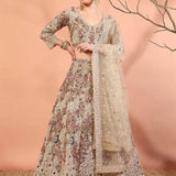 Adorn Peacock Embroidered Lehenga