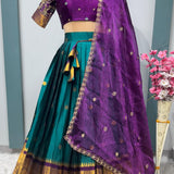 Exclusive Traditional Kanjivaram Silk Lehenga