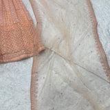 Peach Royal Embroidered Lehenga