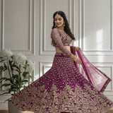 Crafted Butterfly Net Lehenga Choli