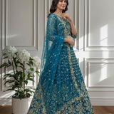 Crafted Butterfly Net Lehenga Choli