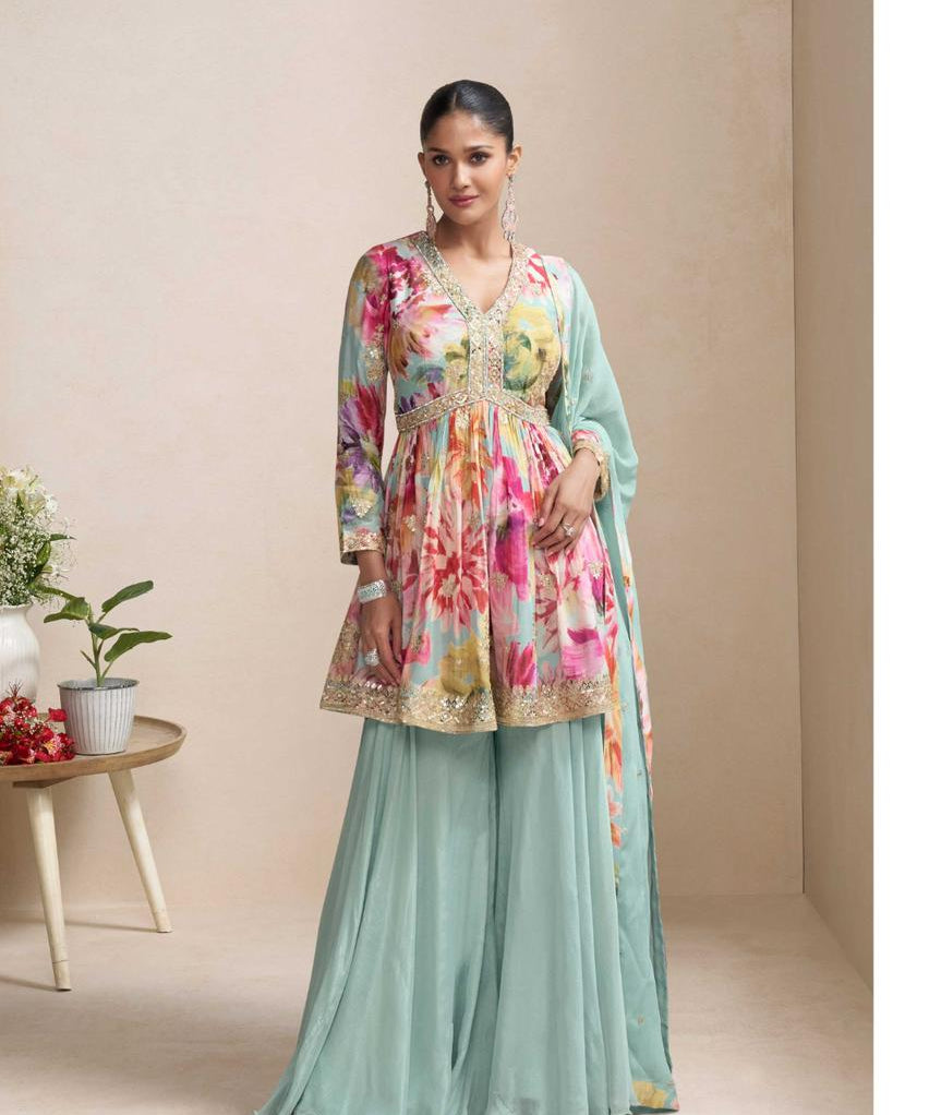 Raaga Classic Chinon Top Plazzo