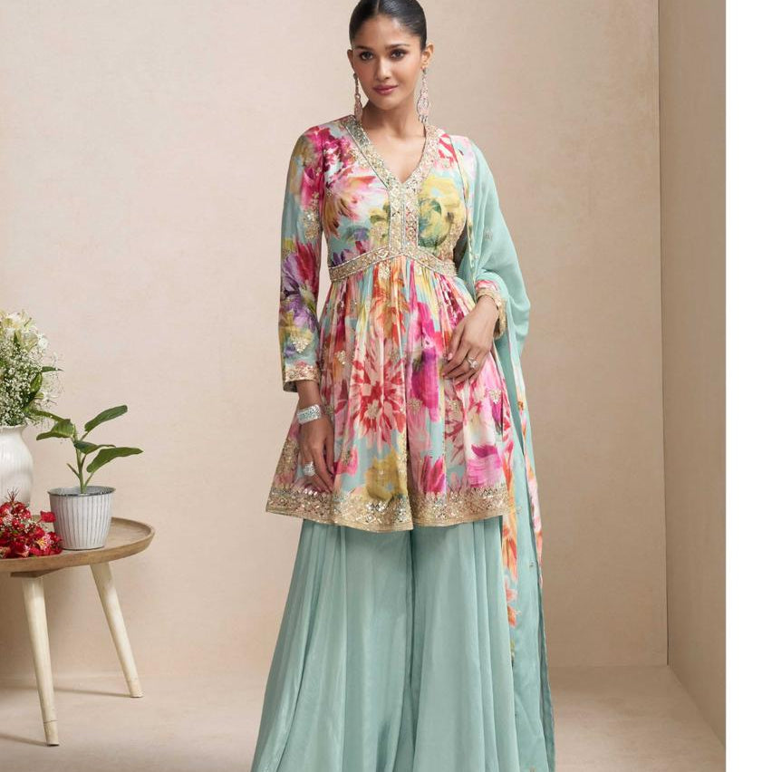 Raaga Classic Chinon Top Plazzo