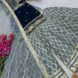 Designer Embroidered Top Plazzo