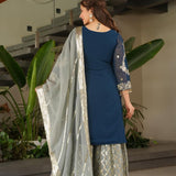 Designer Embroidered Top Plazzo