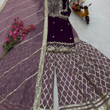 Designer Embroidered Top Plazzo