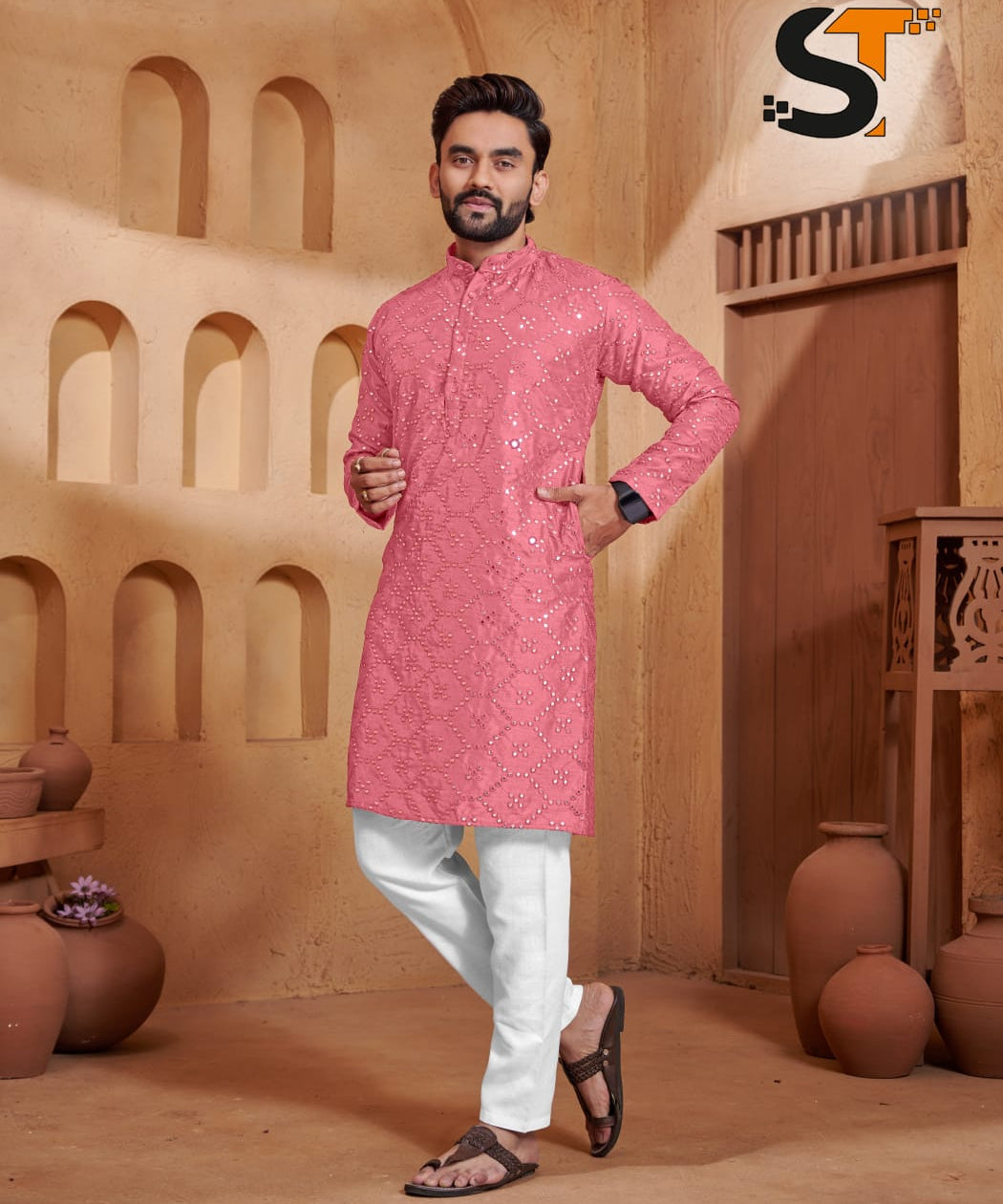 Lighting Festive Men's Kurta