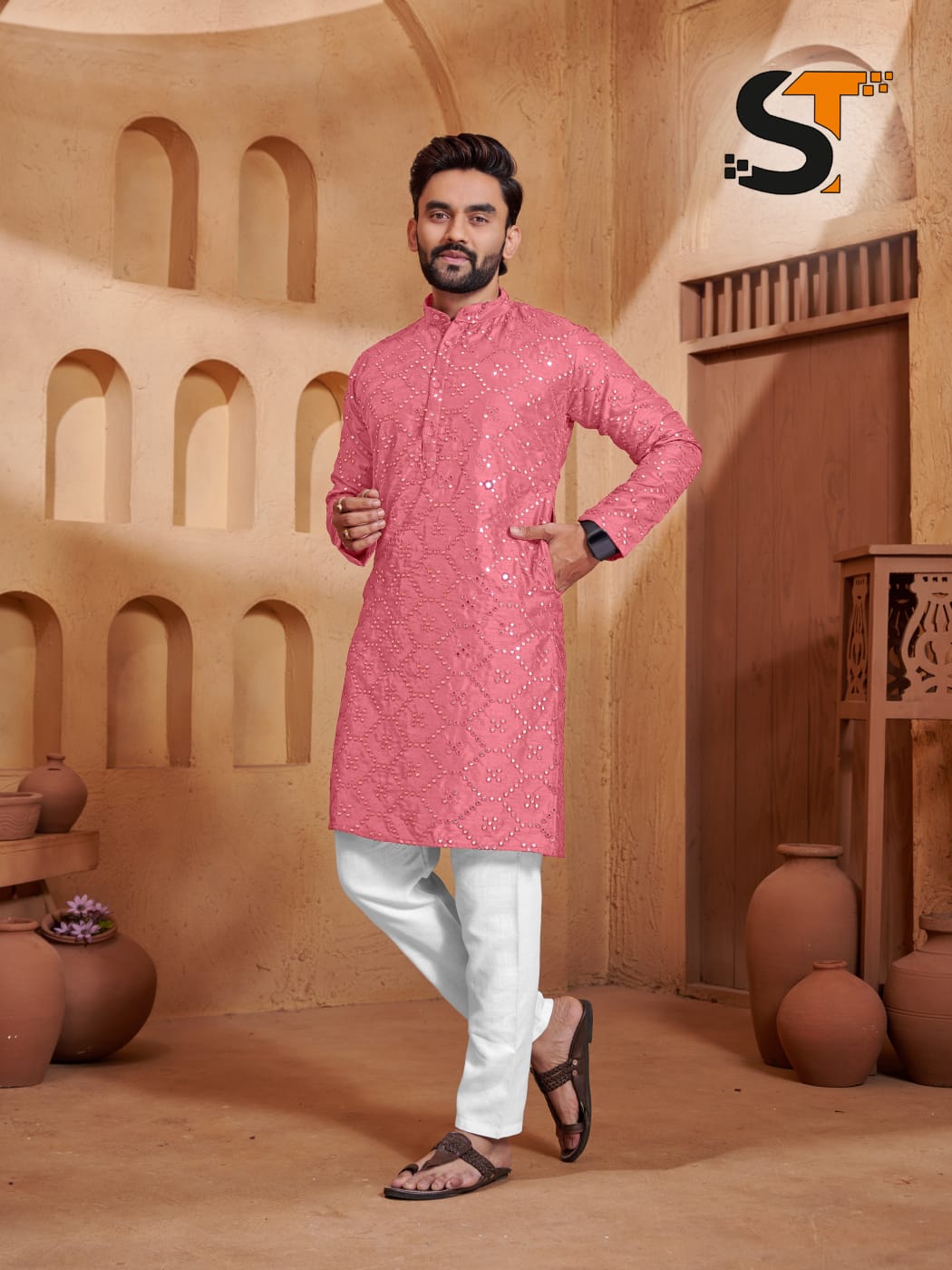 Lighting Festive Men's Kurta