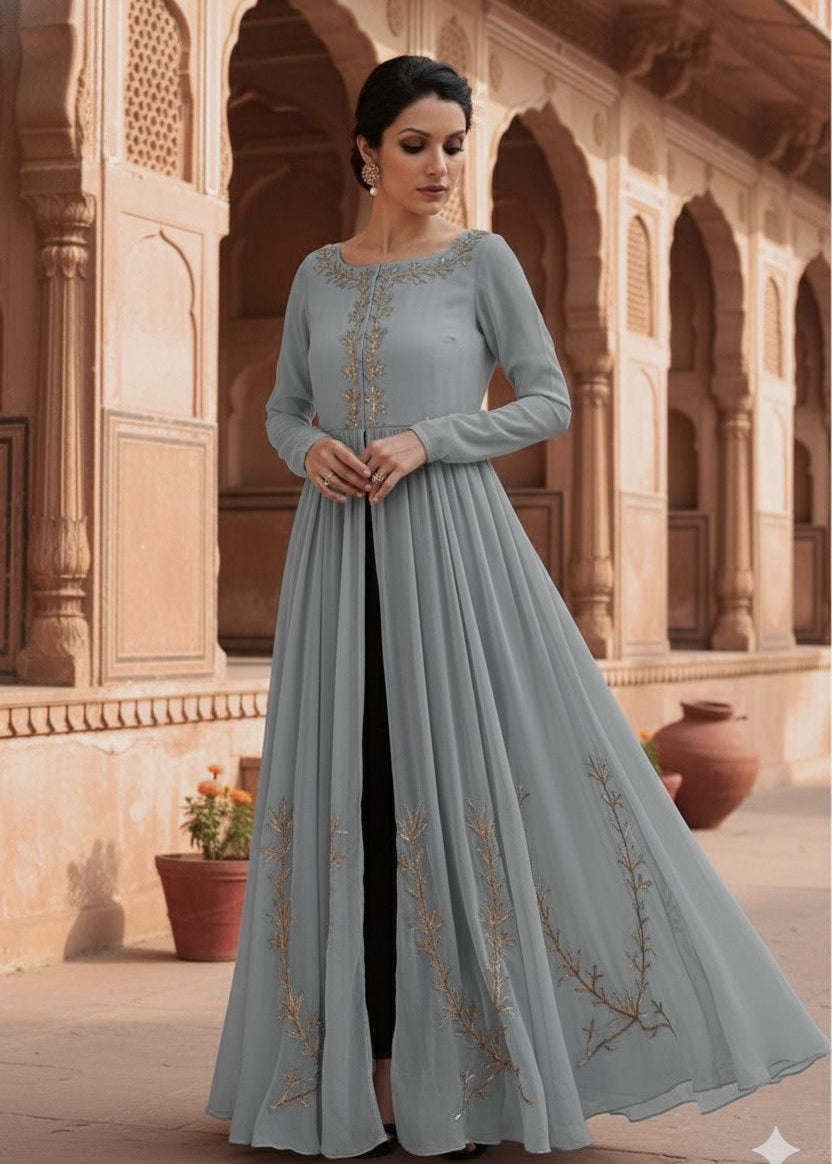 Perfect Georgette Flair Gown