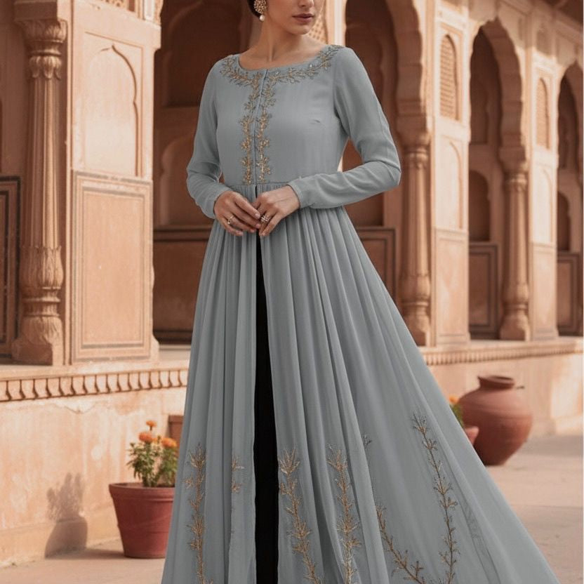 Perfect Georgette Flair Gown