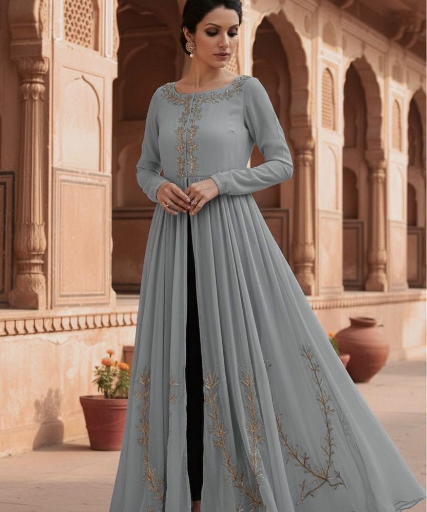 Perfect Georgette Flair Gown