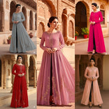 Perfect Georgette Flair Gown