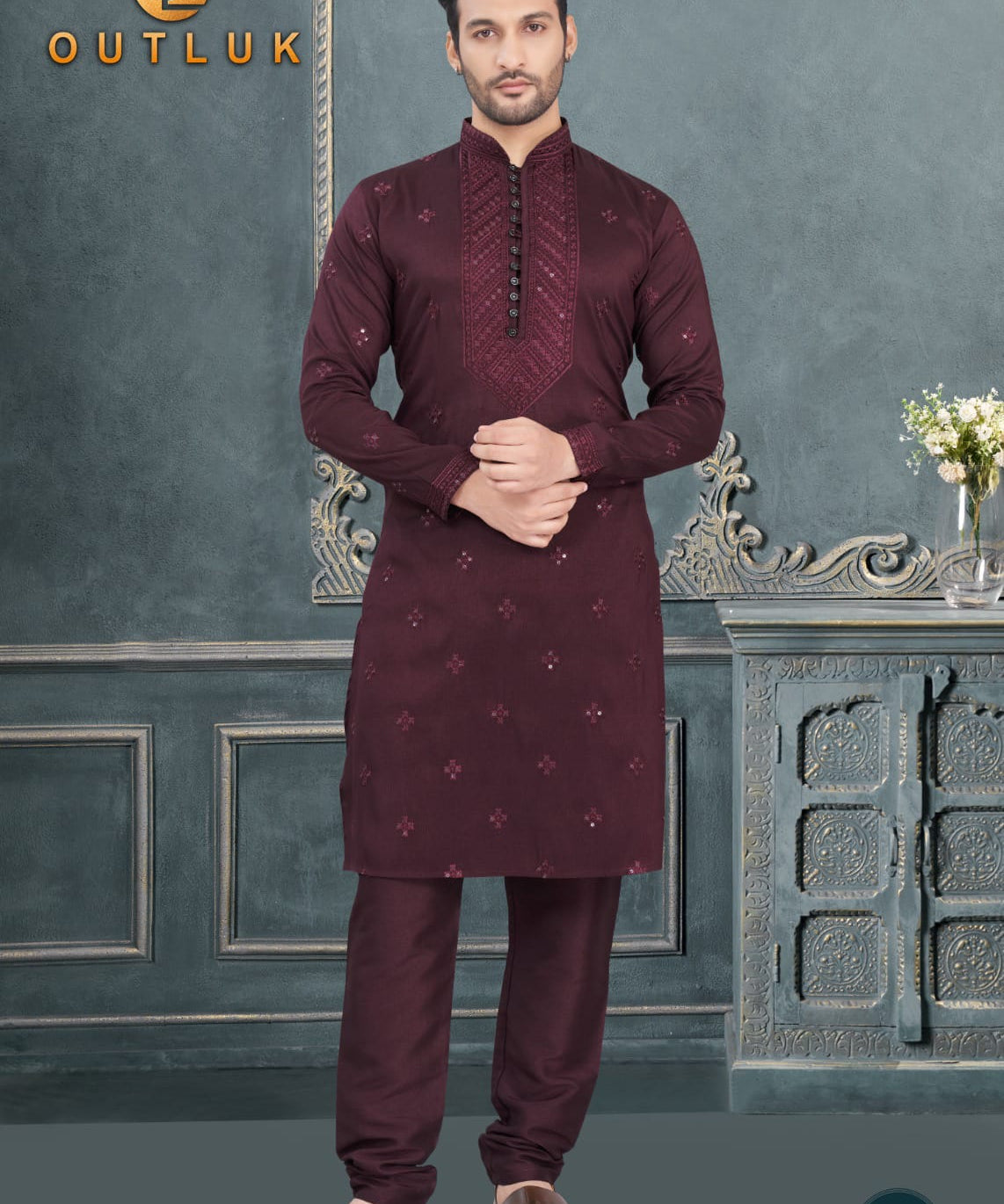 Outlook Men's Wedding Kurta