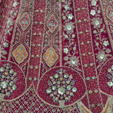 Lavish Metallic Embroidered Bridal Lehenga