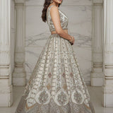 Lavish Metallic Embroidered Bridal Lehenga