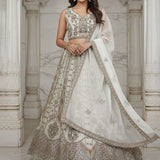 Lavish Metallic Embroidered Bridal Lehenga