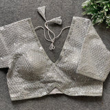 Heavy Deep Neck Saree Blouse