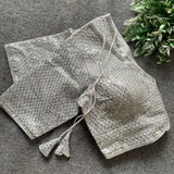 Heavy Deep Neck Saree Blouse