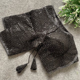 Heavy Deep Neck Saree Blouse