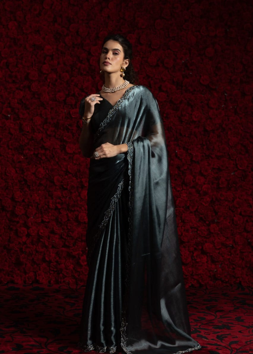 Gorgeous Tissue Chiffon Saree