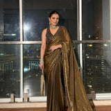 Premium pure soft Fendy satin saree