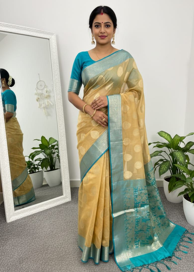 Maheshwari Cotton Silk Saree
