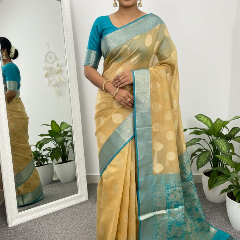 Maheshwari Cotton Silk Saree