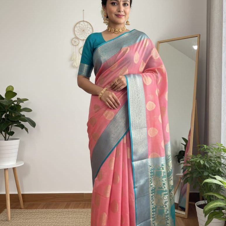 Maheshwari Cotton Silk Saree
