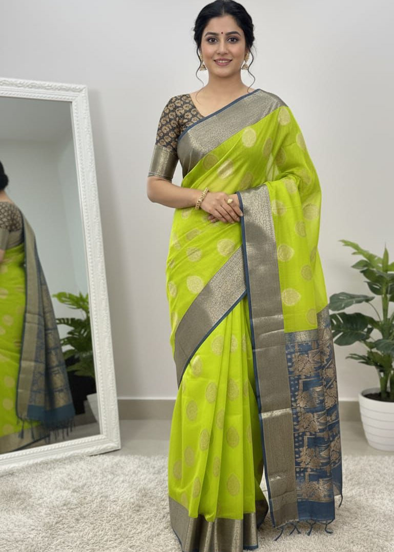 Maheshwari Cotton Silk Saree