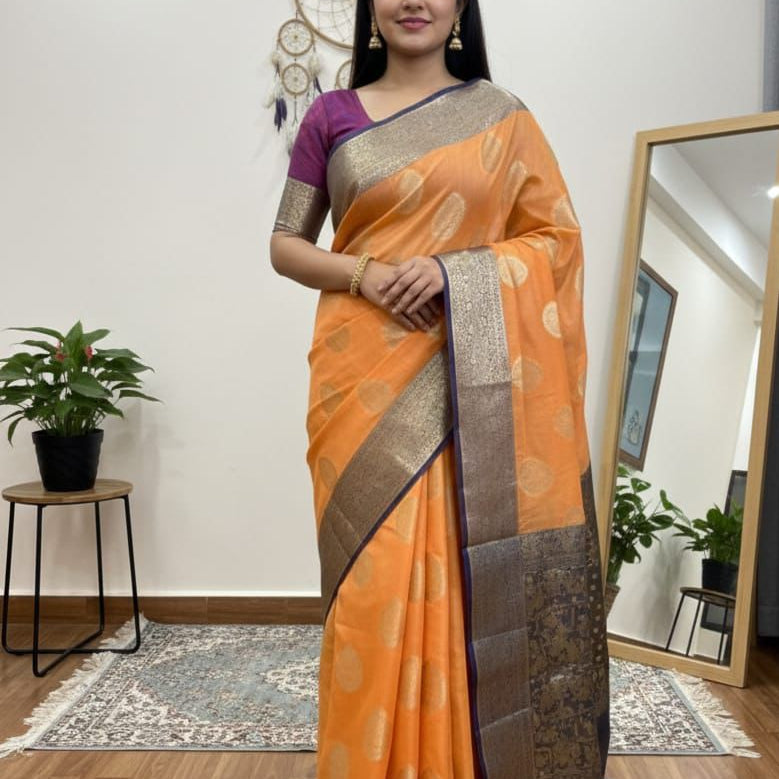 Maheshwari Cotton Silk Saree