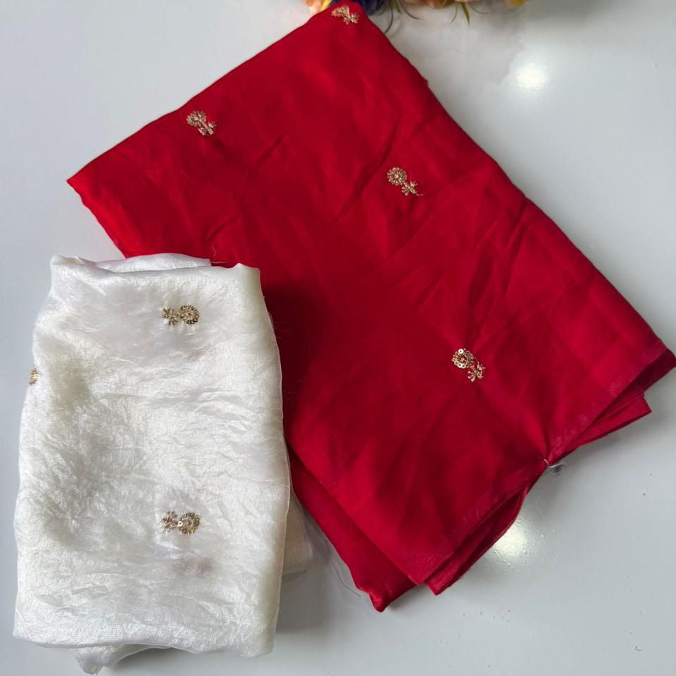 Beautiful Gendy Dual Shaded Saree