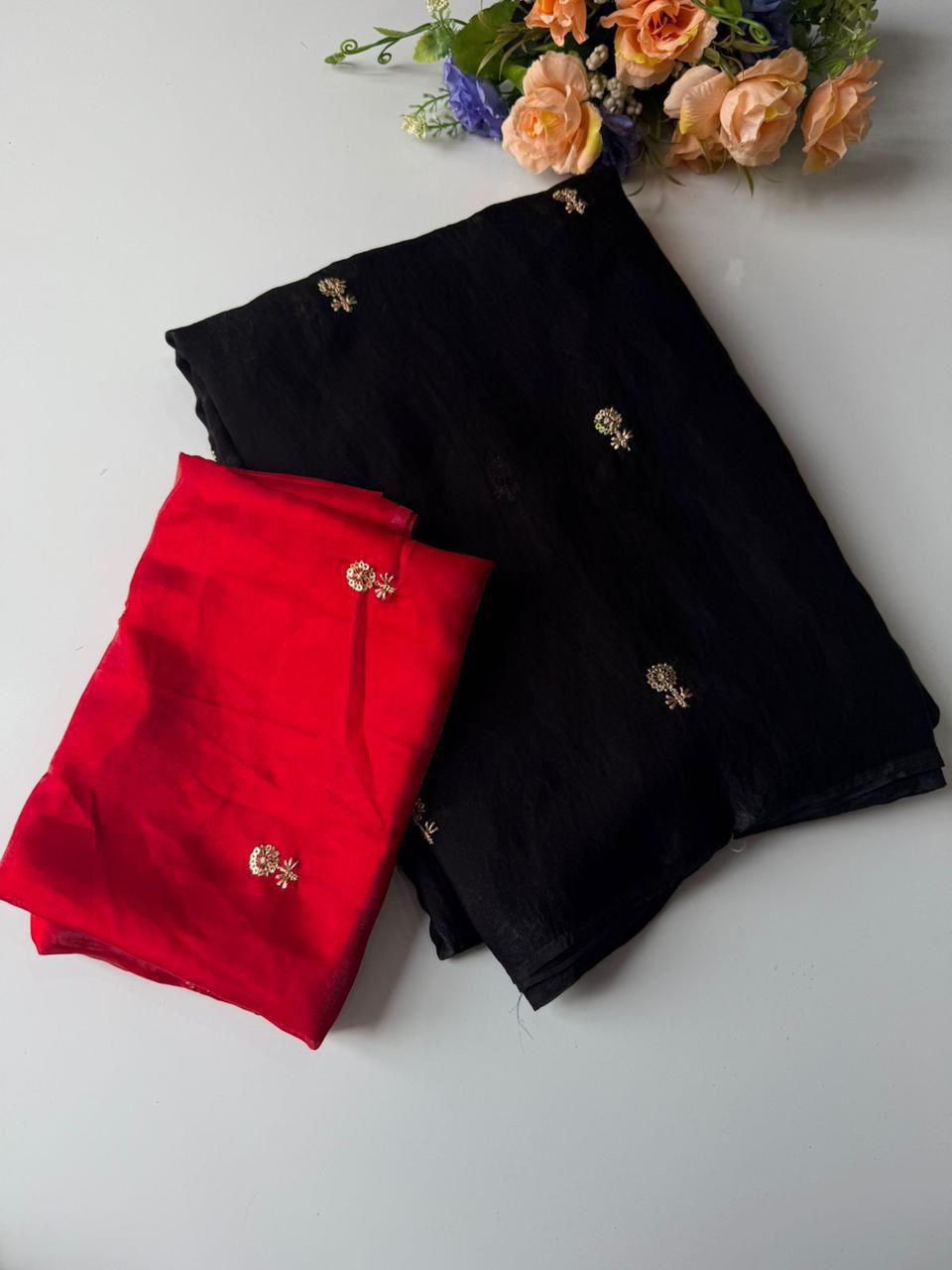 Beautiful Gendy Dual Shaded Saree