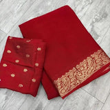 Designer Viscose Chinon Saree