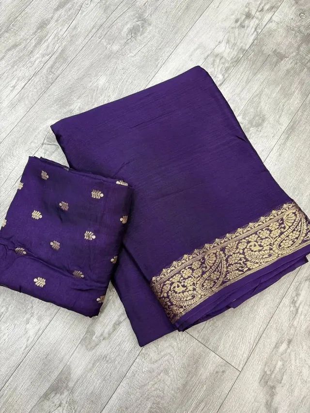 Designer Viscose Chinon Saree