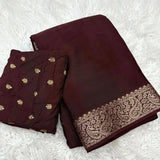 Designer Viscose Chinon Saree