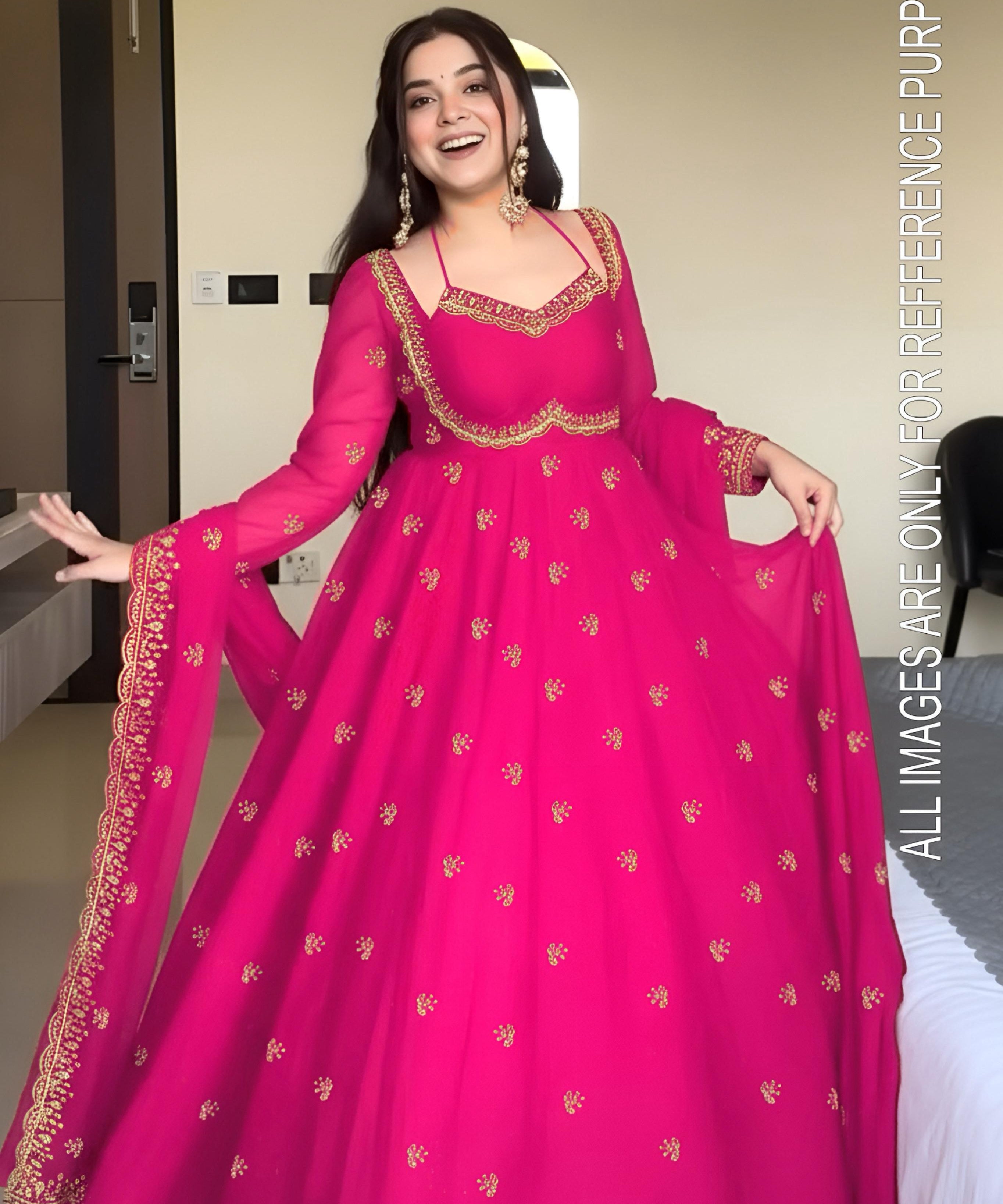 Elegance Georgette Anarkali Gown
