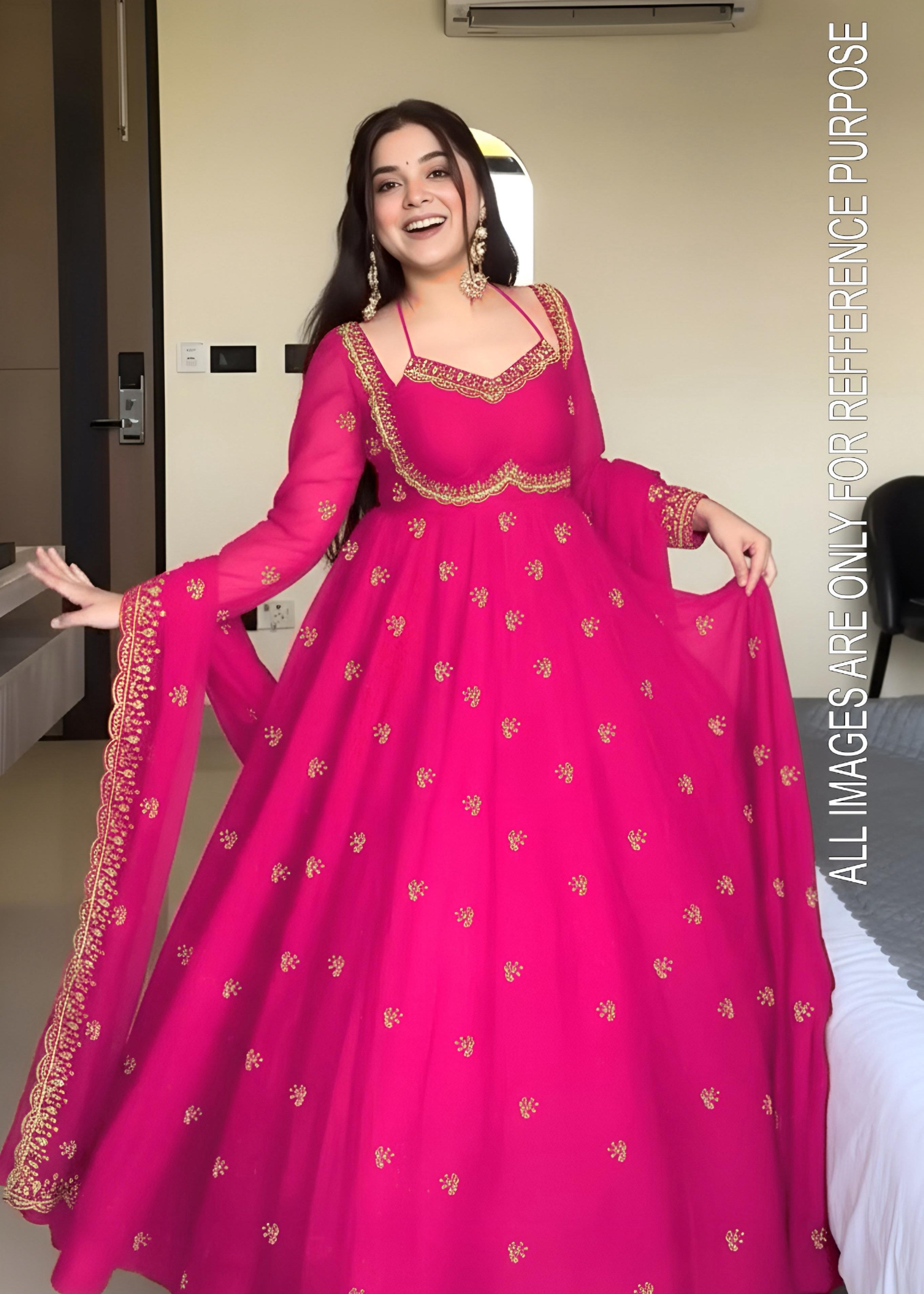 Elegance Georgette Anarkali Gown