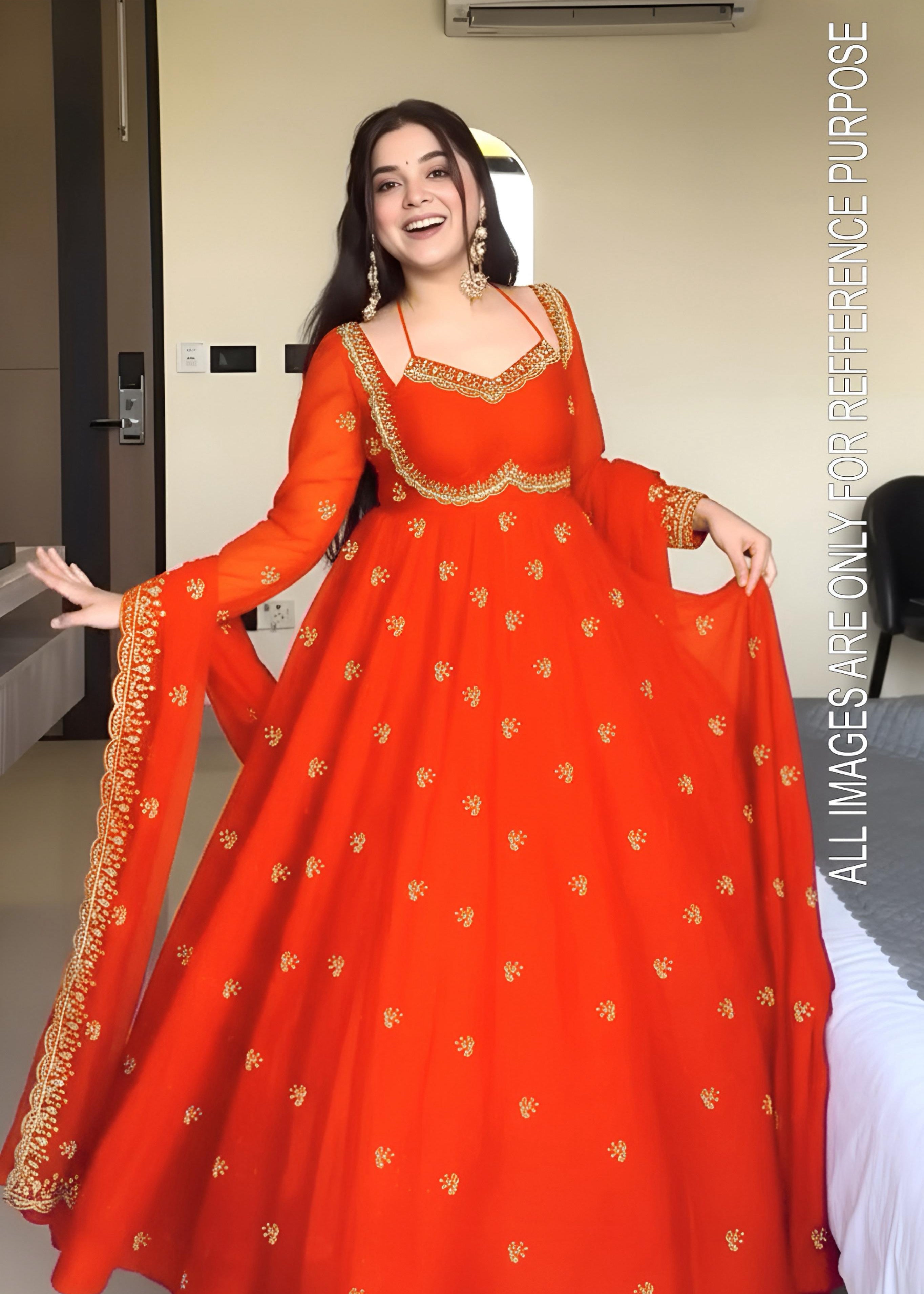 Elegance Georgette Anarkali Gown