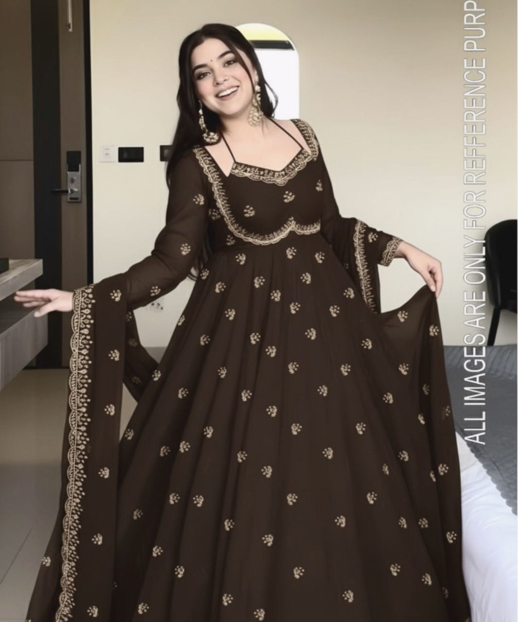 Elegance Georgette Anarkali Gown