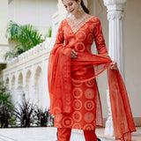 Festive Embroidered Straight Kurta
