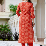 Festive Embroidered Straight Kurta
